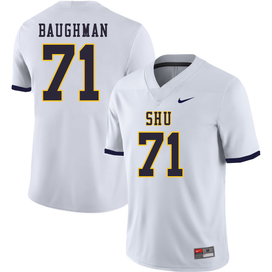 Men-Youth #71 Walter Baughman Siena Heights Saints 2023 College Football Jerseys Stitched-White